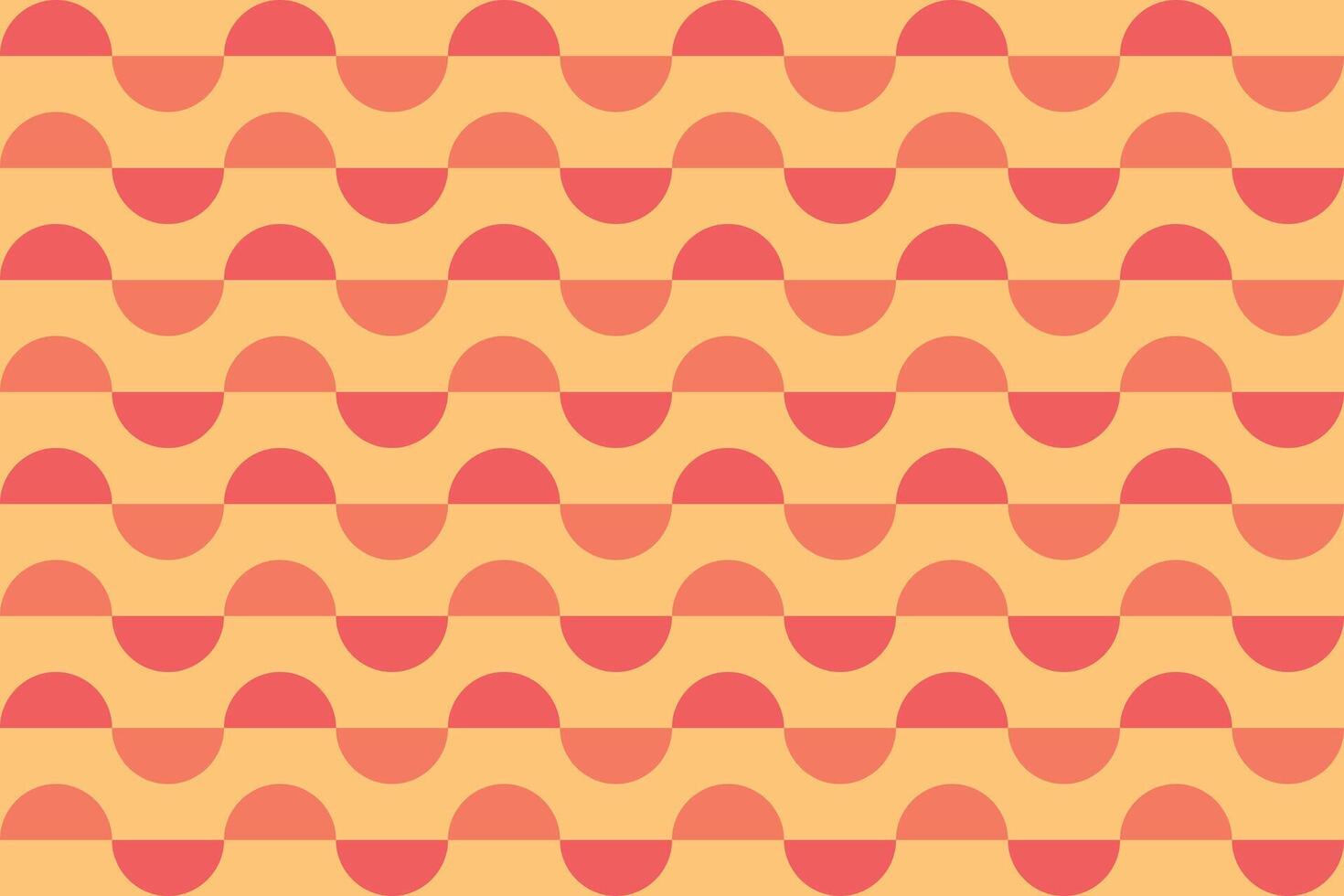 Half Circle Orange Pattern vector
