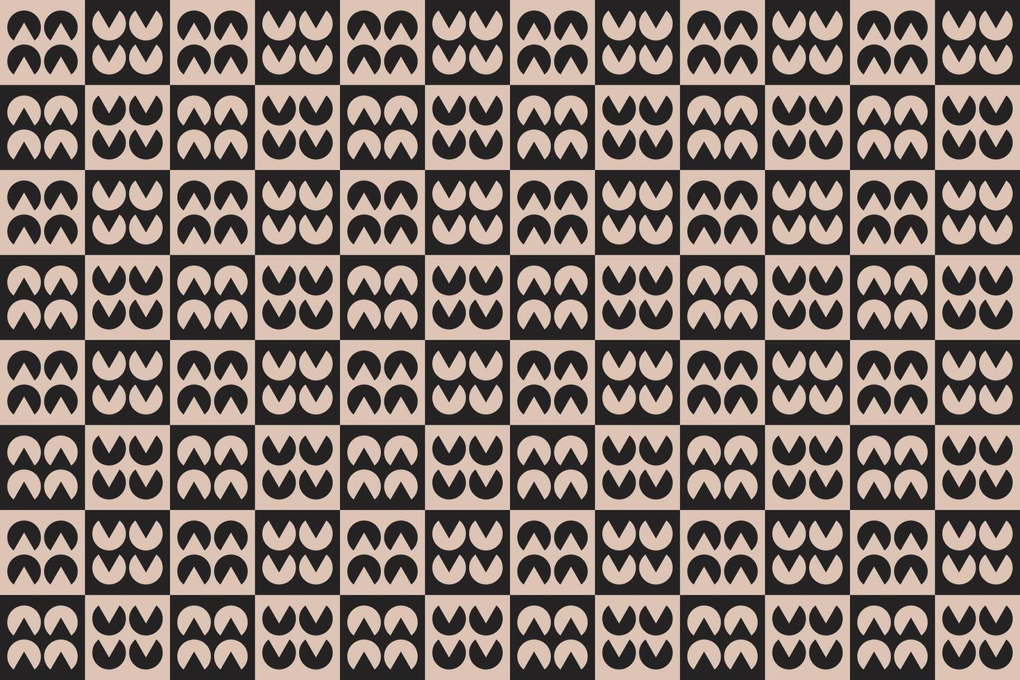 Circle Shape Brown Pattern and Background vector