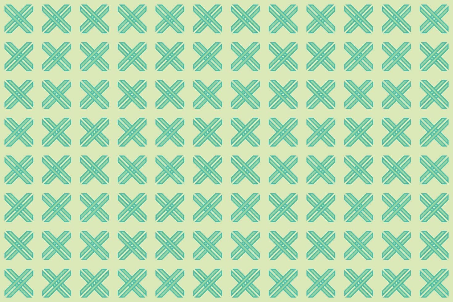 X Shape Green Pattern vector