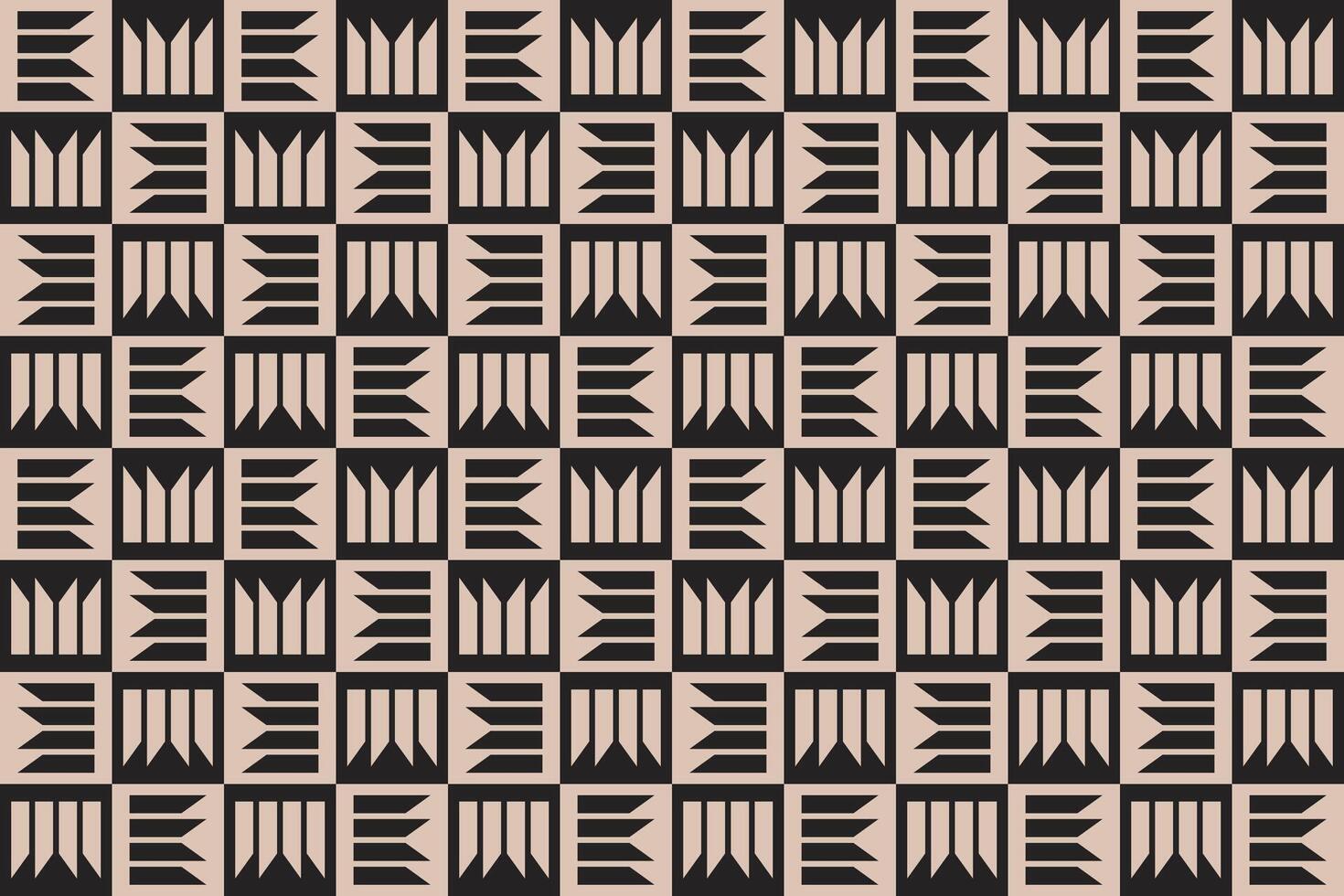 Rectangle Shape Brown Pattern vector