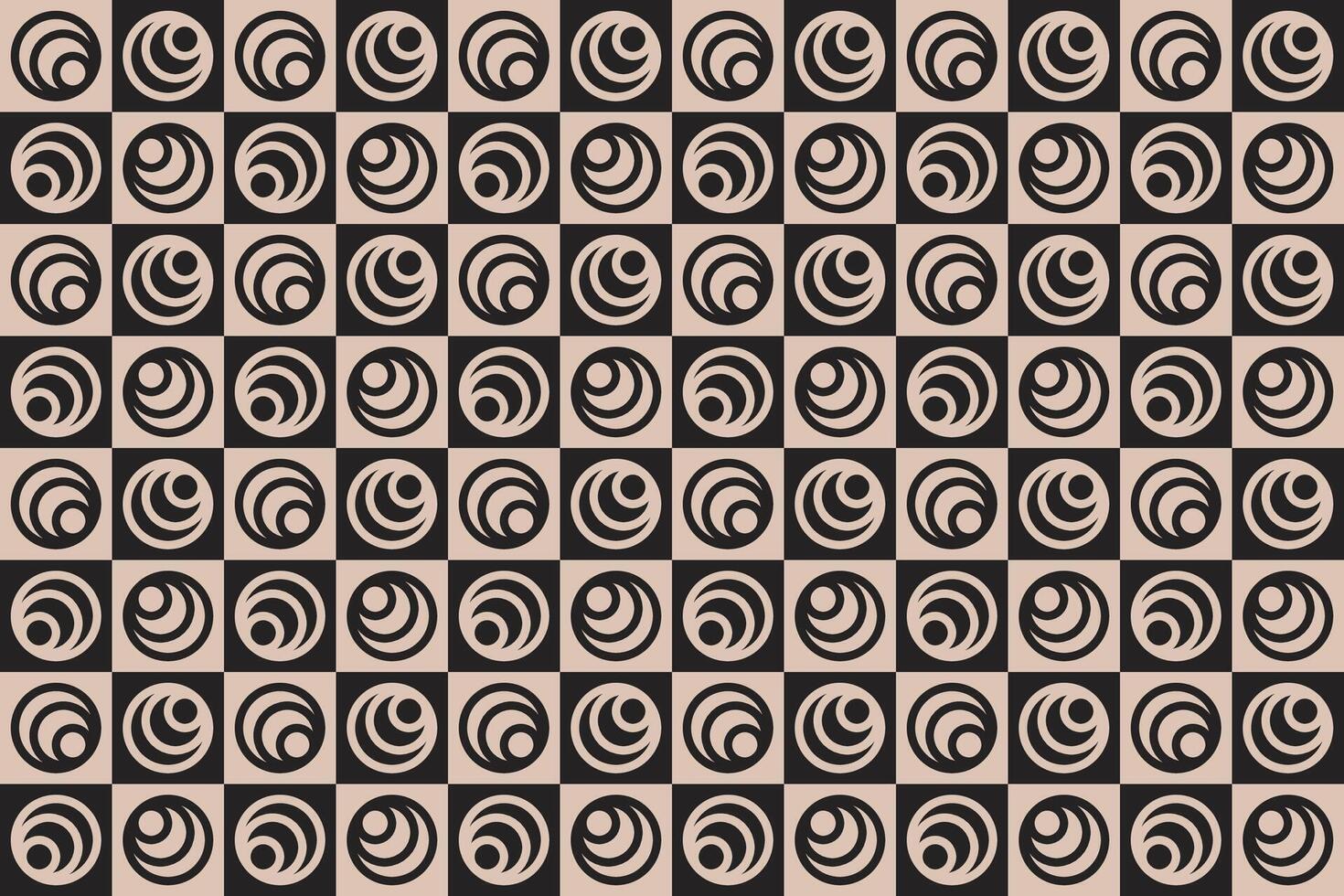 Circle Brown Pattern and Background vector