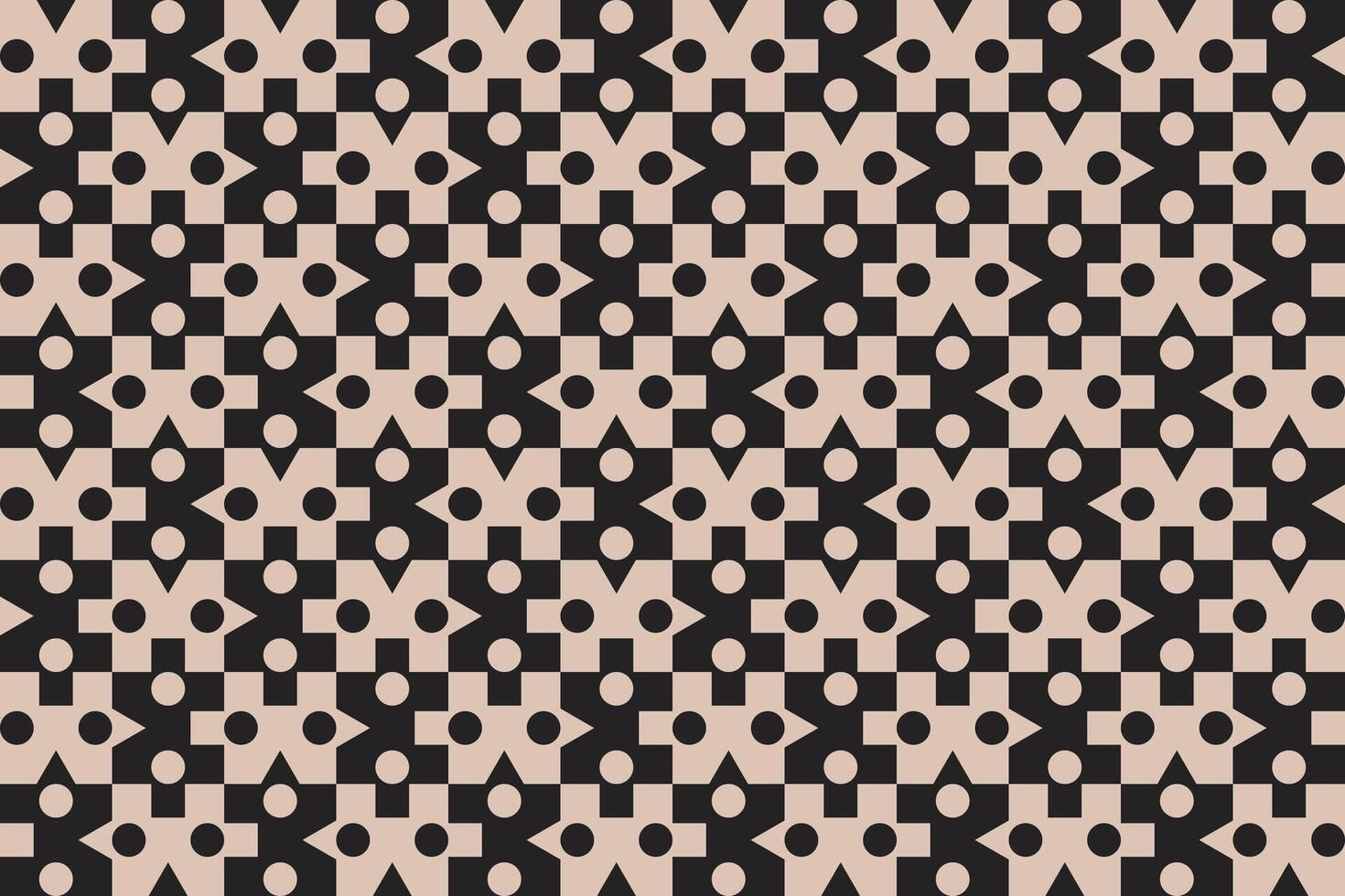 Multi Shape Brown Pattern vector
