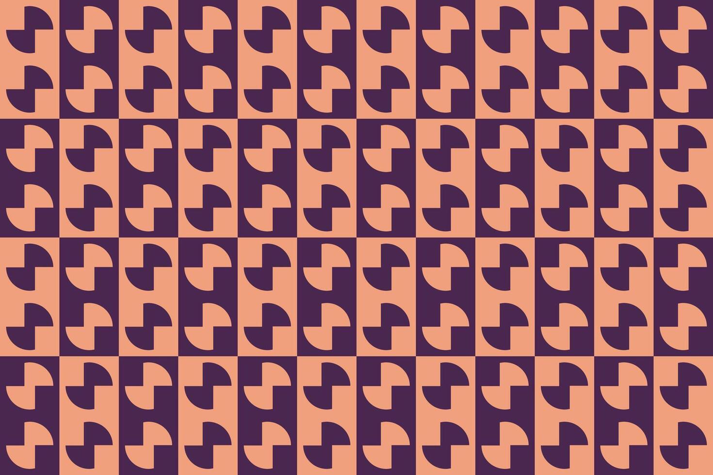 Circle Shape Brown Pattern and Background vector