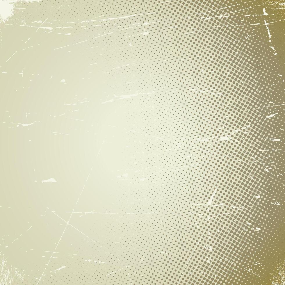 Old scratched card with halftone gradient vector