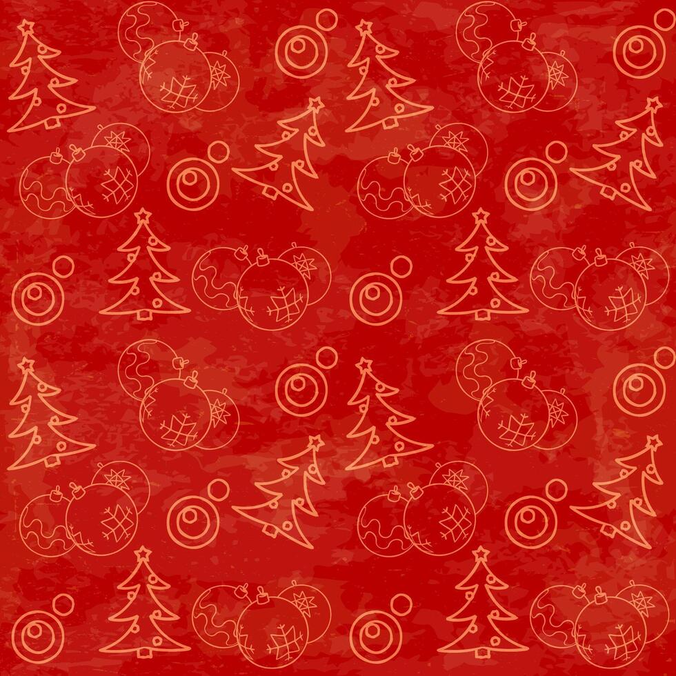 Christmas themed seamless pattern vector