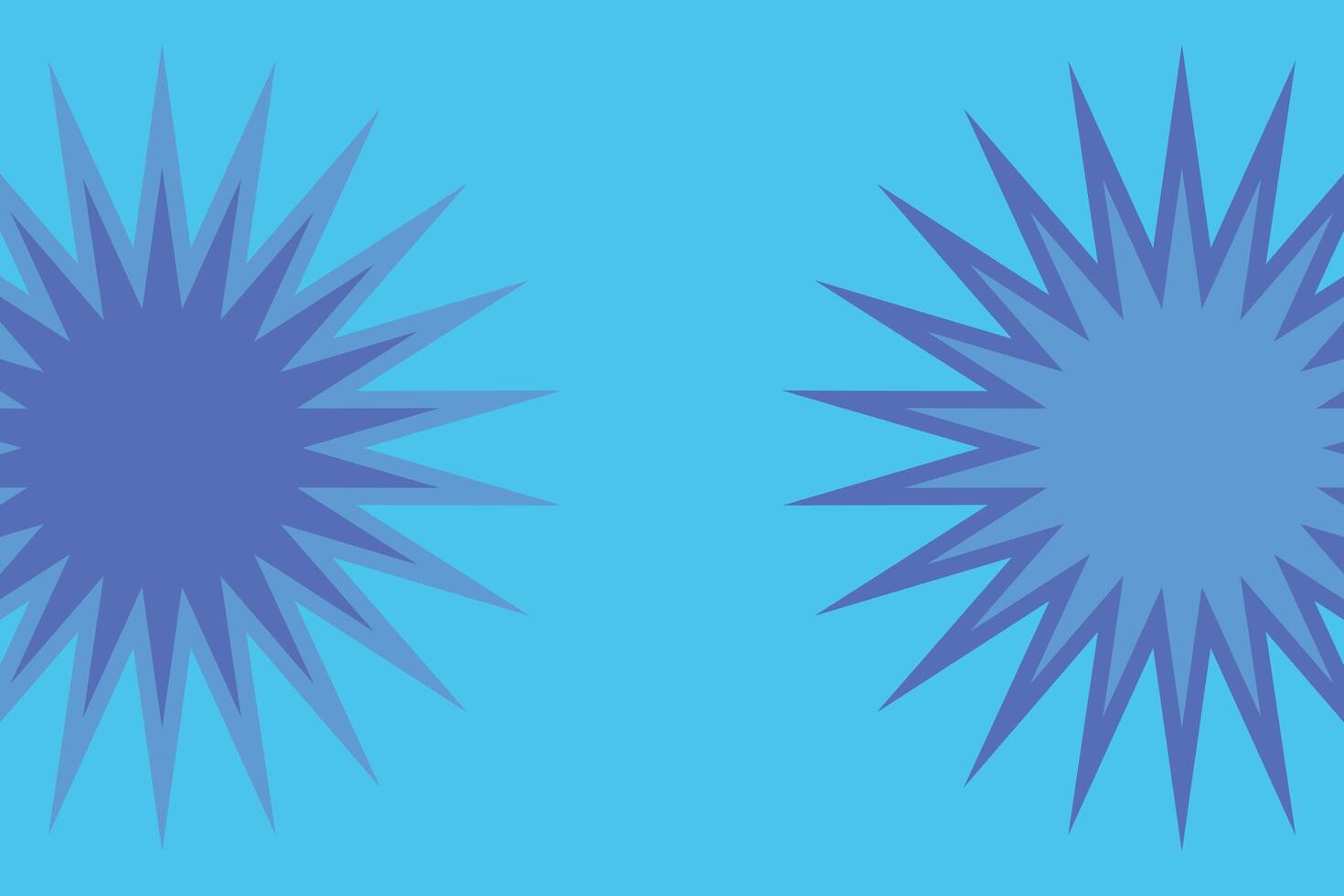 2 Stars Blue Background vector