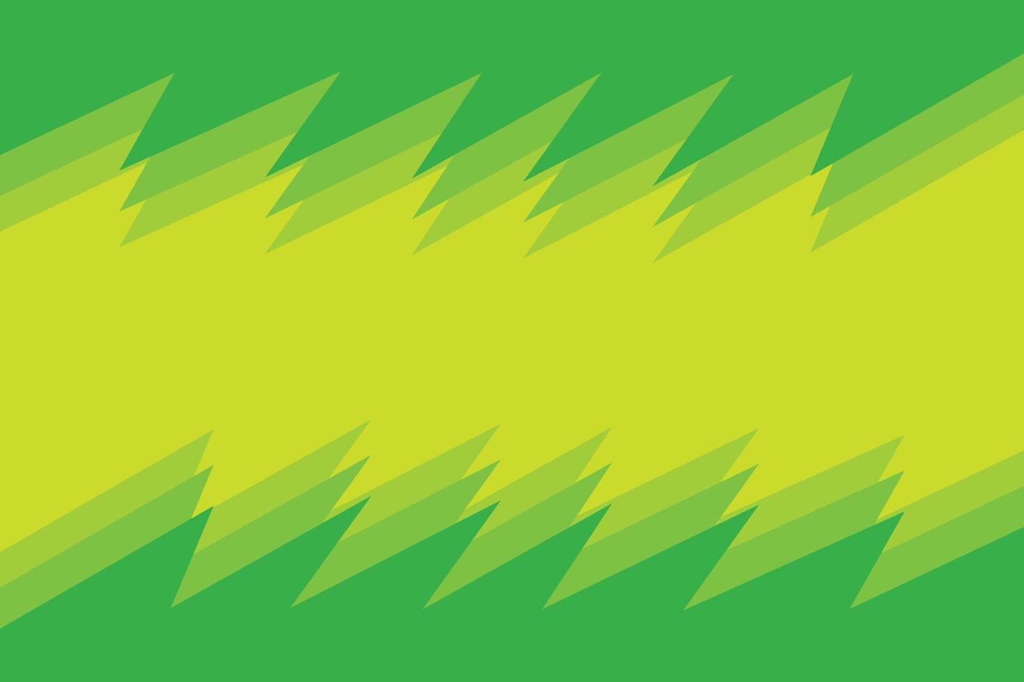 Jagged Green Shapes Top and Bottom Background vector