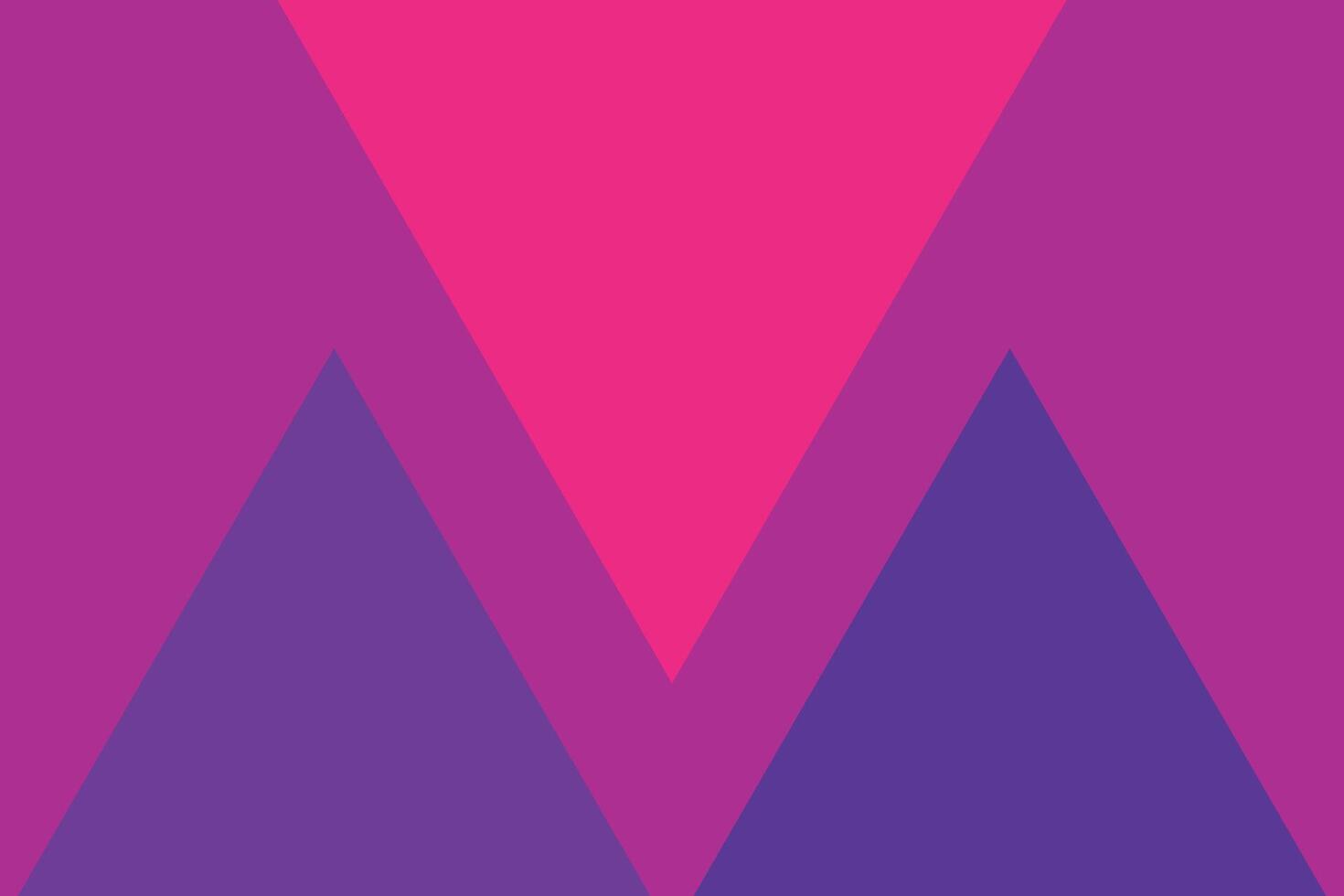 Triangle Up and Down Purple Background vector