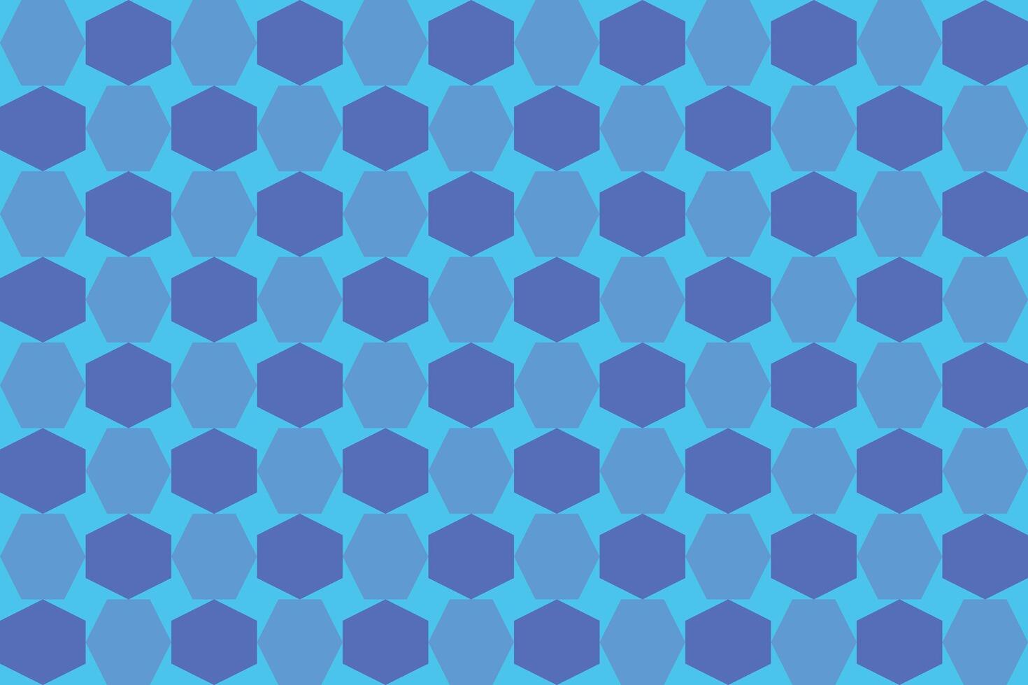 Hexagon Blue Pattern and Background vector