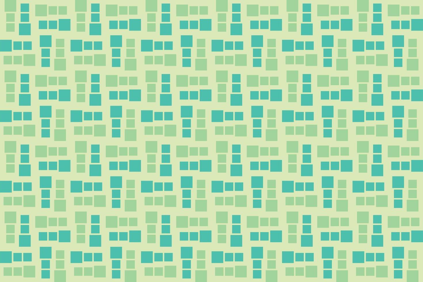 Square Shapes Green Pattern vector