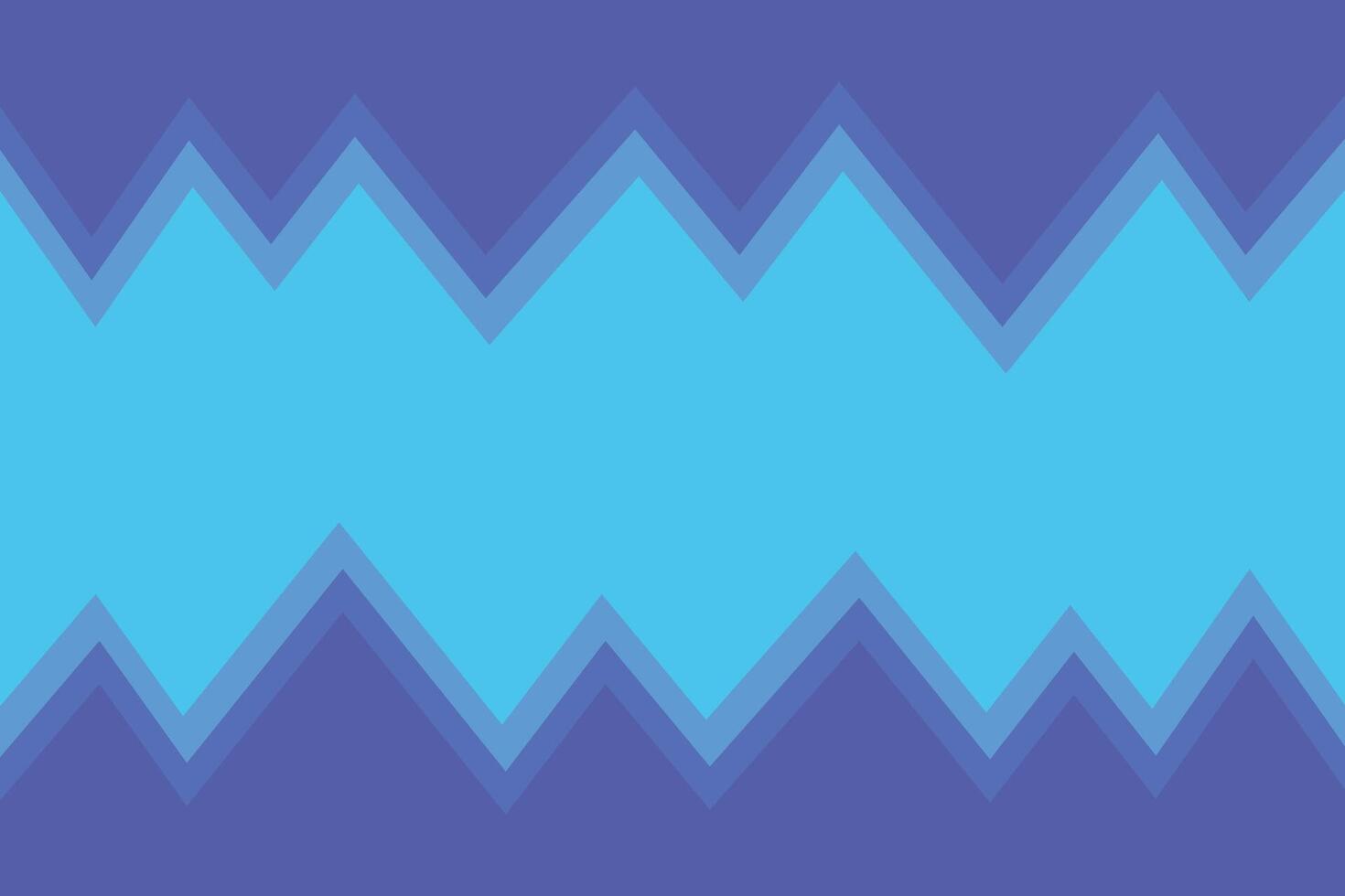Jagged Top and Bottom Blue Shapes Background vector