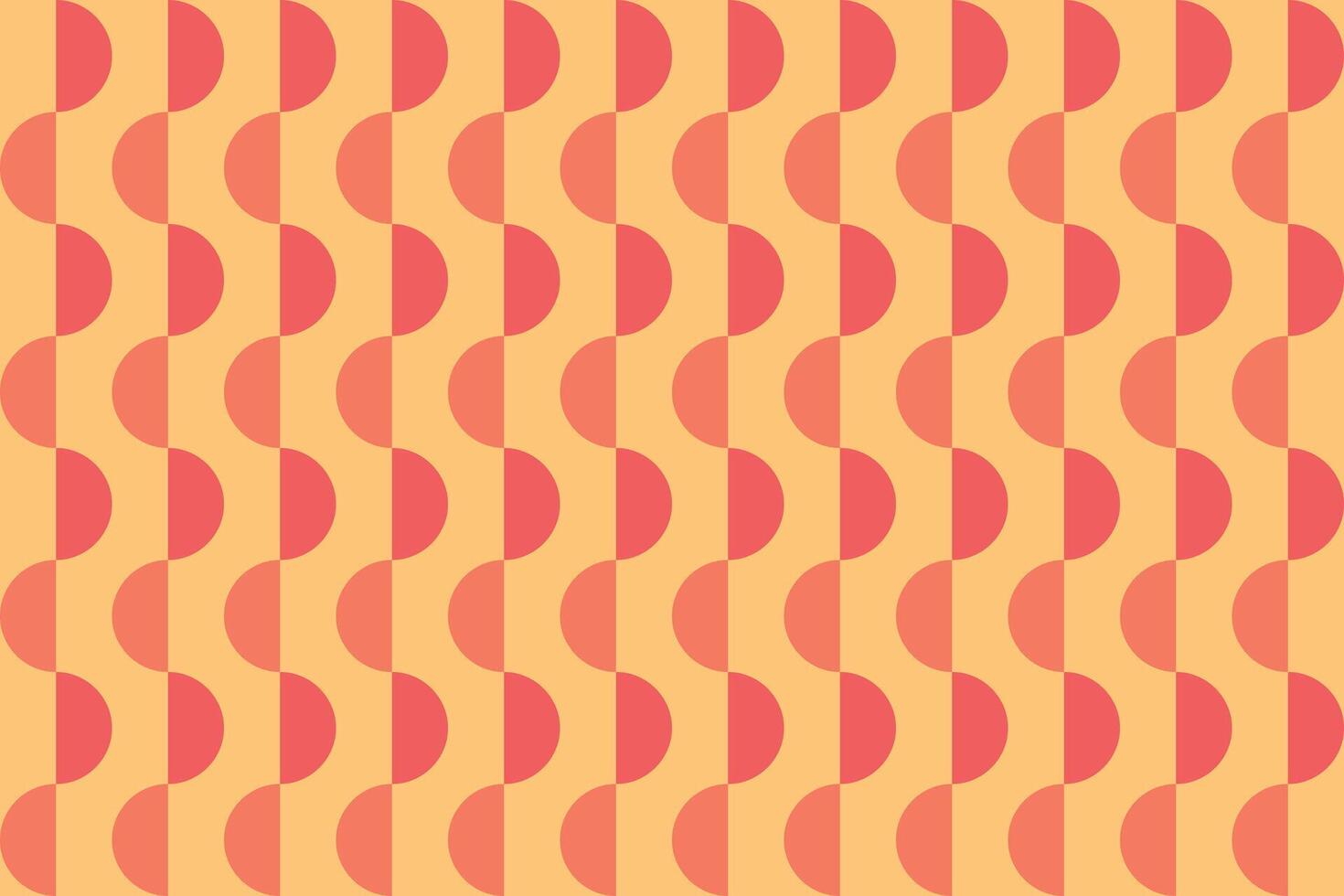 Half Circle Orange Pattern and Background vector