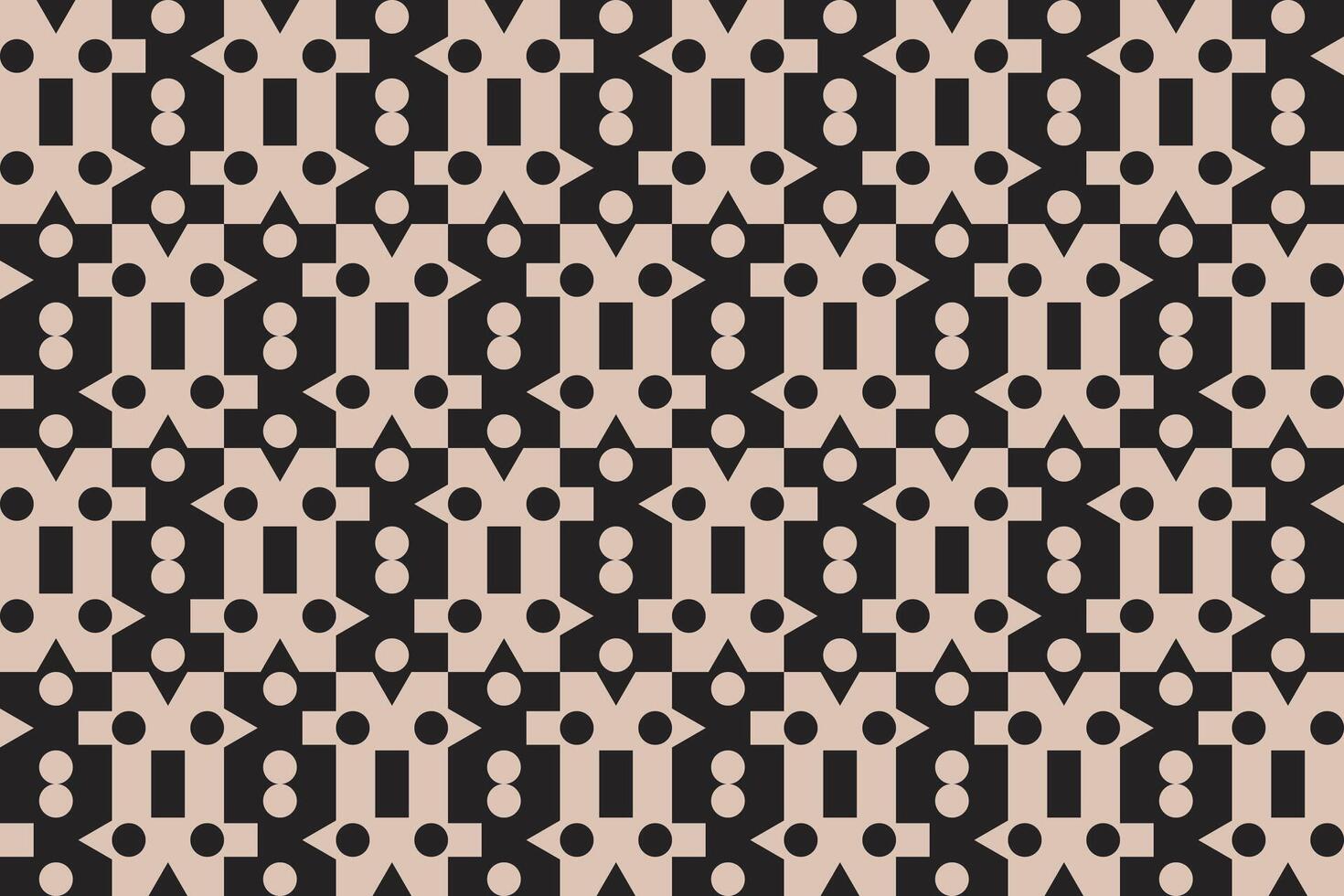 Multi Shapes Brown Pattern and Background vector