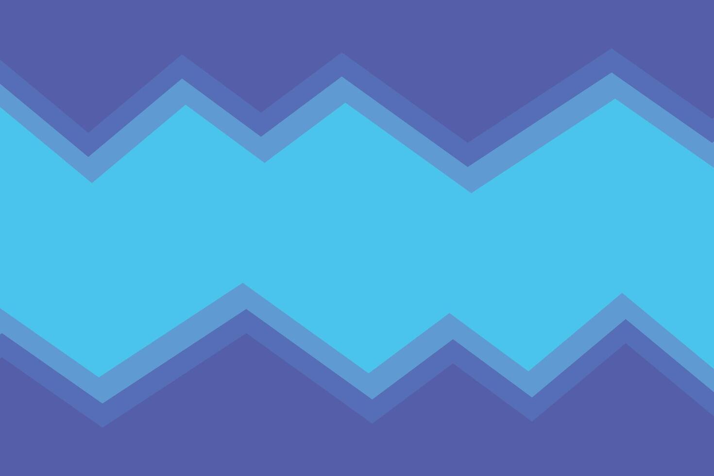 Jagged Top and Bottom Shapes Blue Background vector