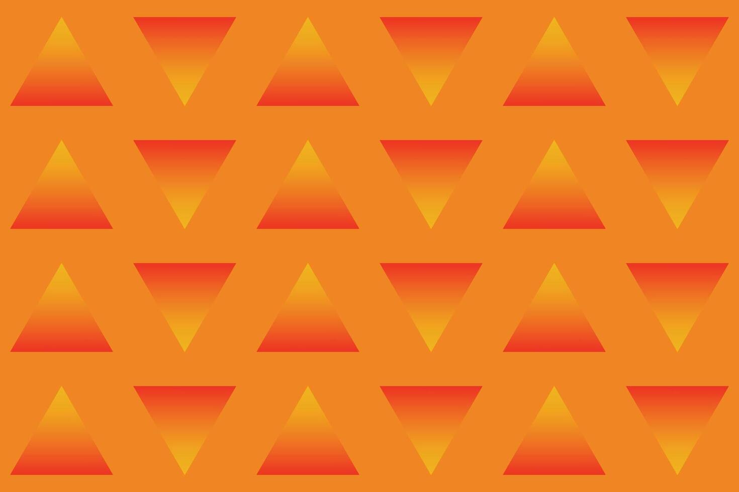 Triangle Orange Gradient Up and Down Pattern vector