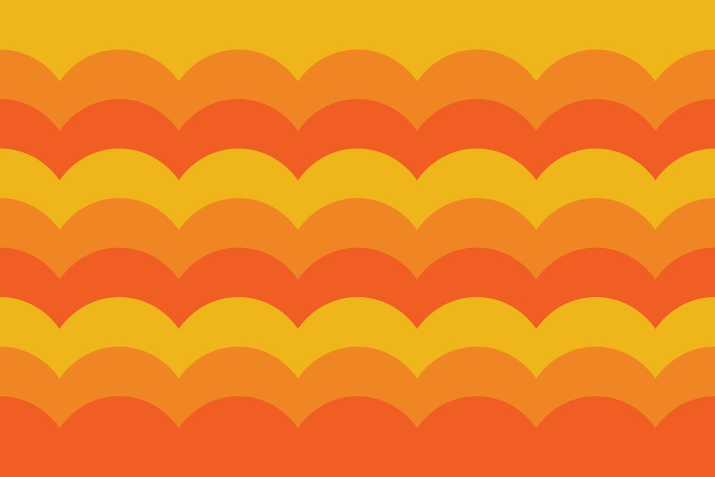 Circular Shapes Yellow and Orange Background vector