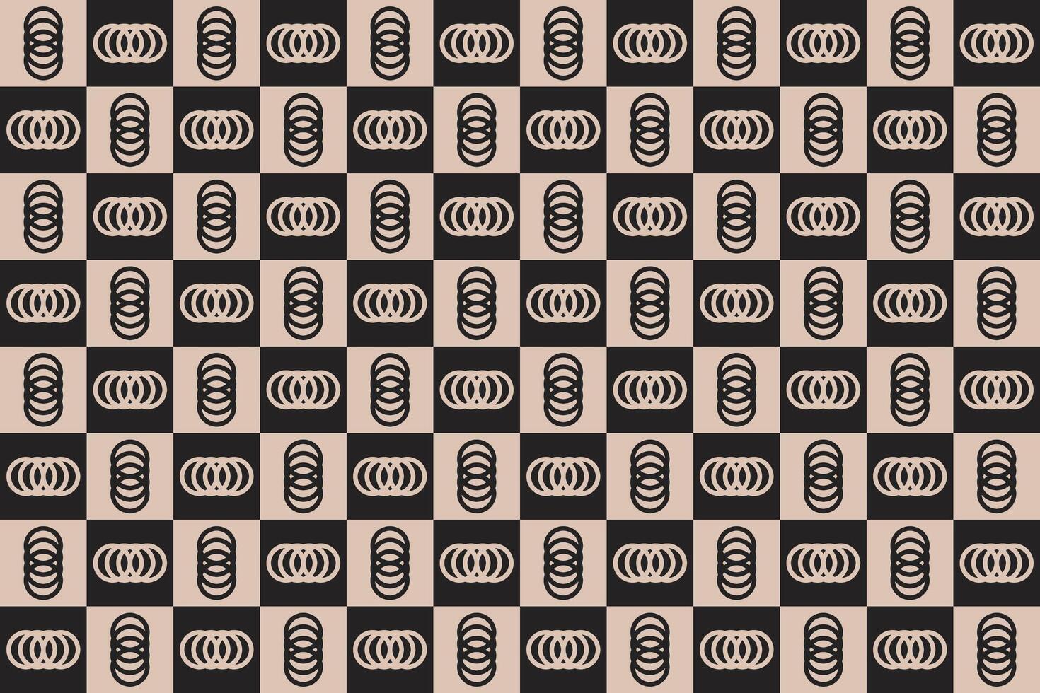 Circle Design Brown Pattern vector