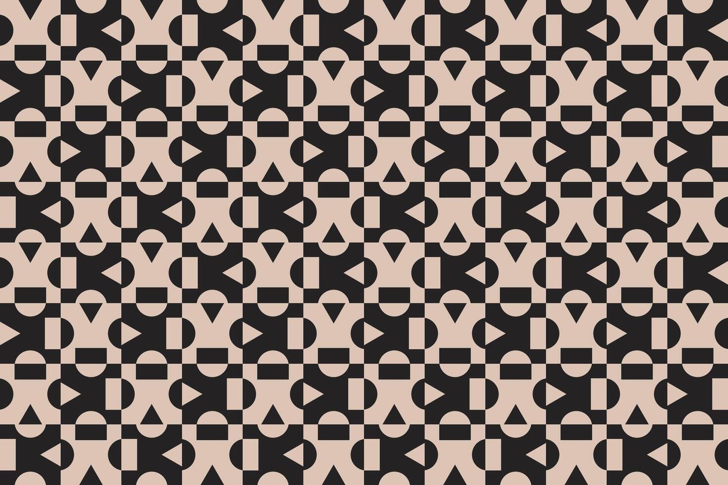 Multi Shapes Brown Pattern vector