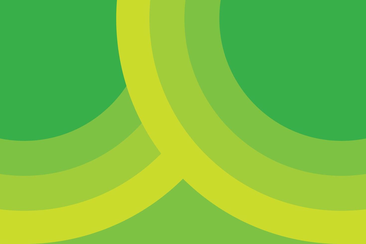 Circular Green Shapes Background vector