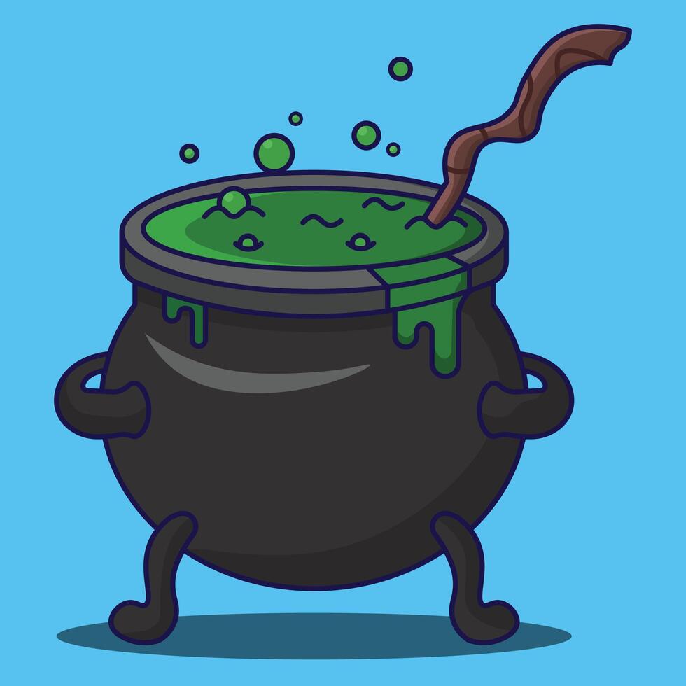 A witch's potion for Halloween is coming soon vector