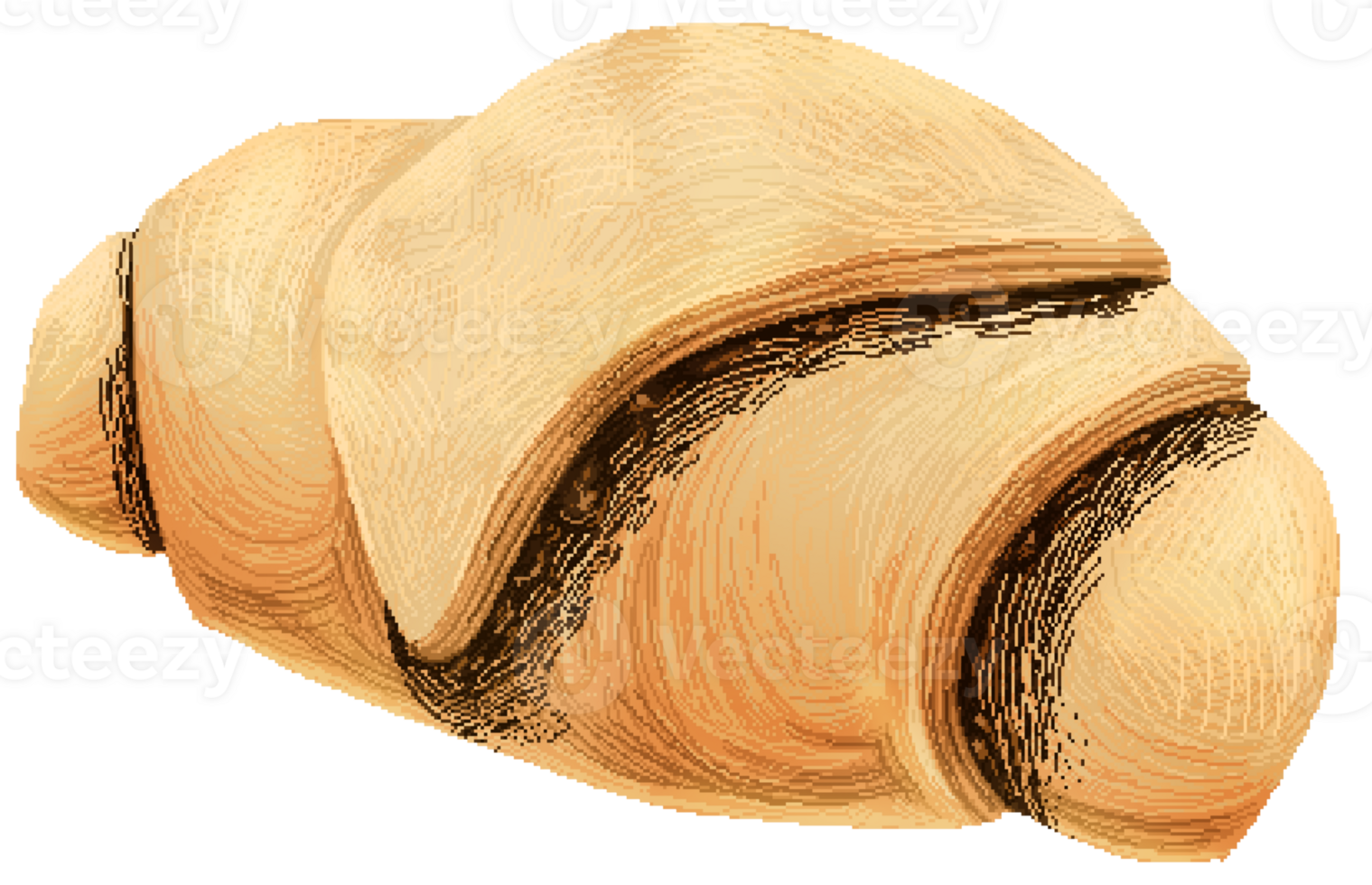Rugelach in pixel art style png
