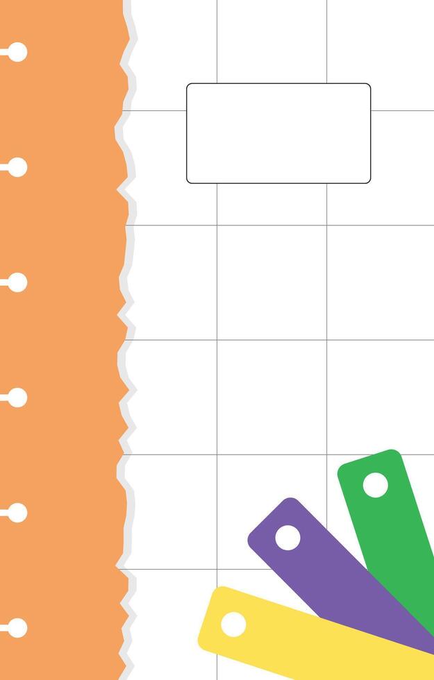 creative notebook cover vector