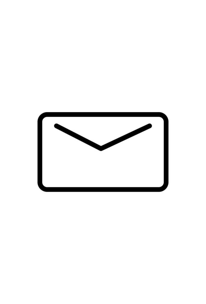 simple message icon for post vector