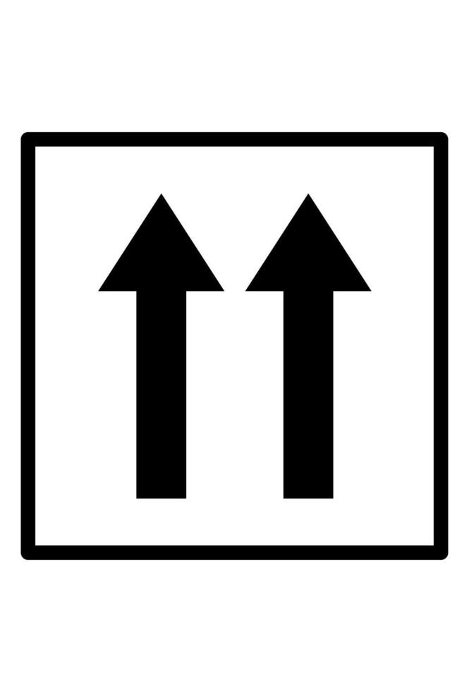 keep up packet icon. side up symbol vector
