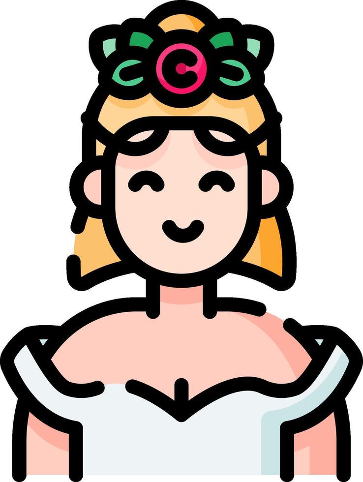 bride illustration design vector