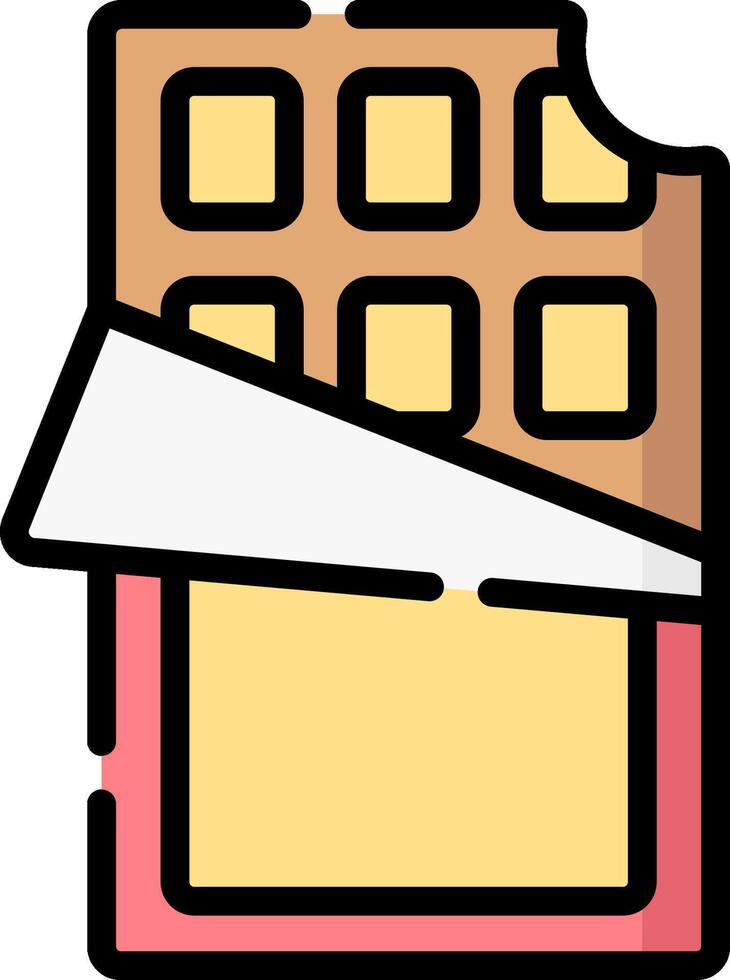chocolate bar illustration design vector