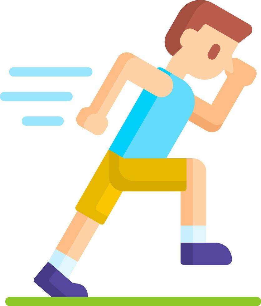 running illustration design vector
