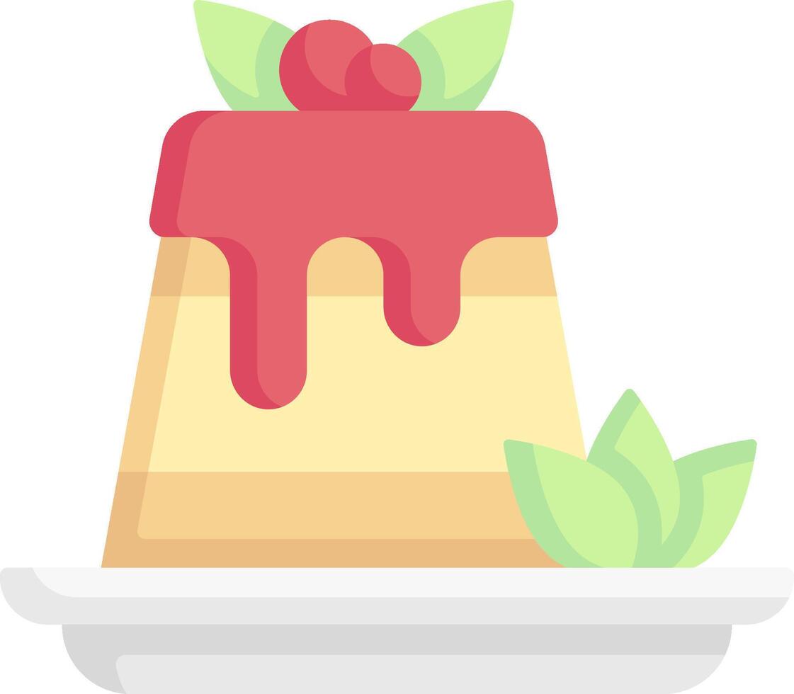 pudding illustration design vector