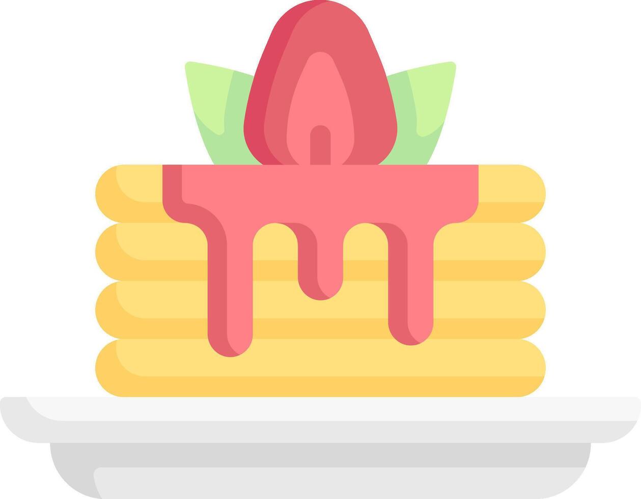 pancake illustration design vector