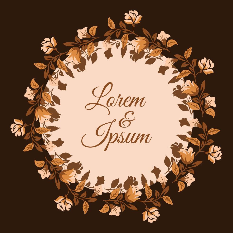 rustic and vintage frame design vector