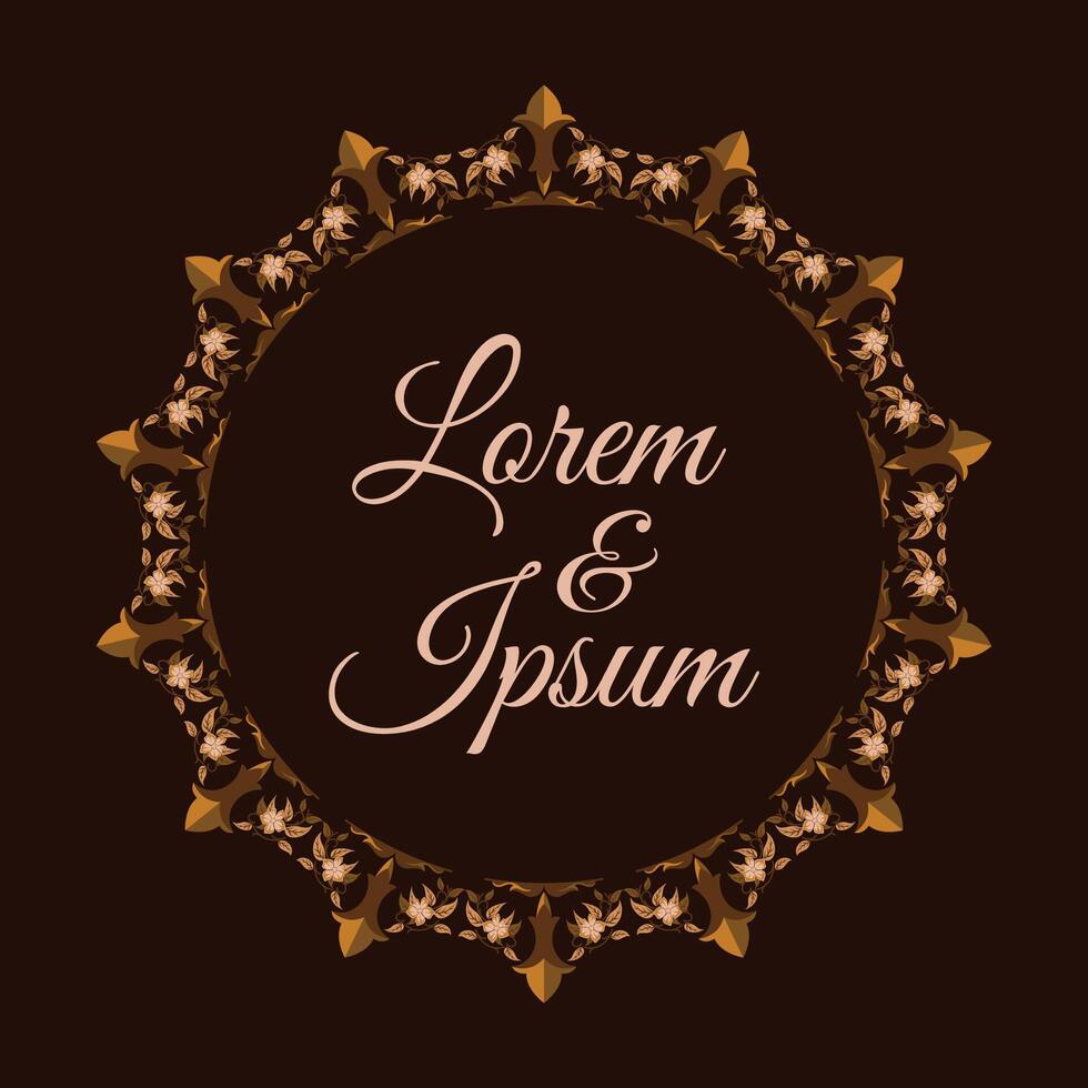 minimalist and vintage frame design vector