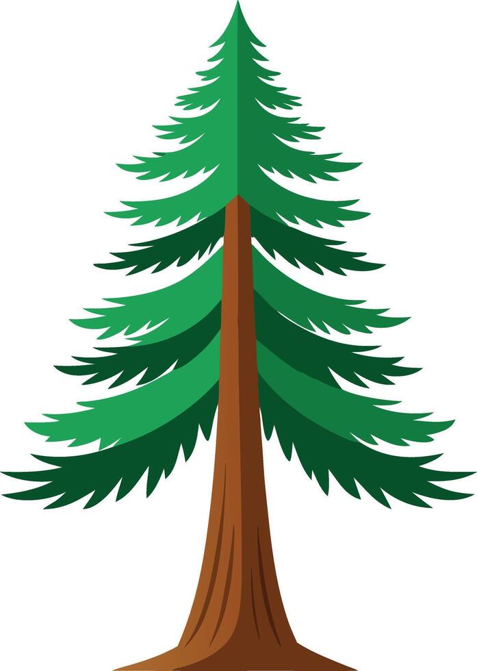 Drawing of a Christmas tree vector