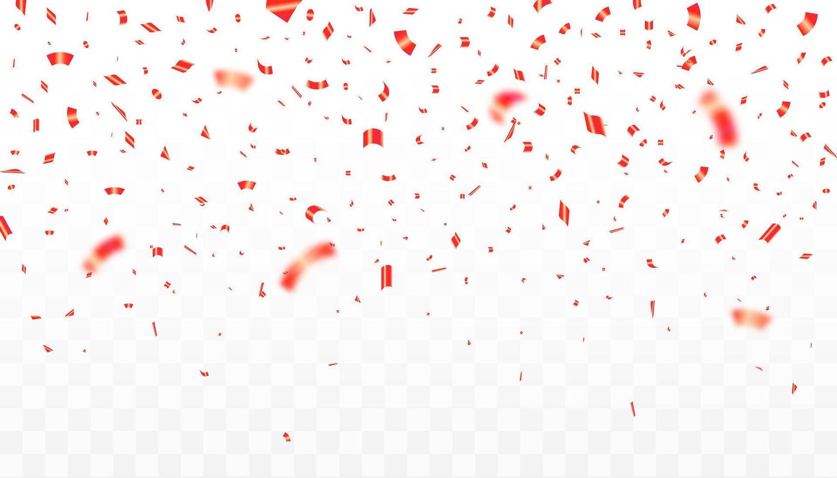 Celebration party banner with red confetti background. Grand Opening Card luxury greeting rich. ribbons, holiday, vector