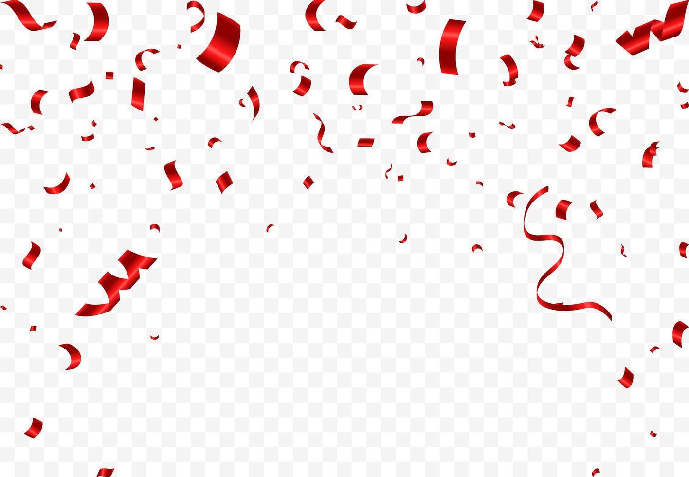Luxury illustration of red confetti party background. Design for various parties vector