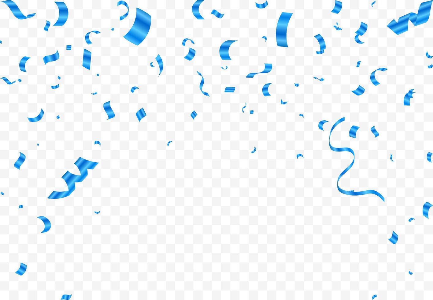 Luxury illustration of blue confetti party background. Design for various parties vector