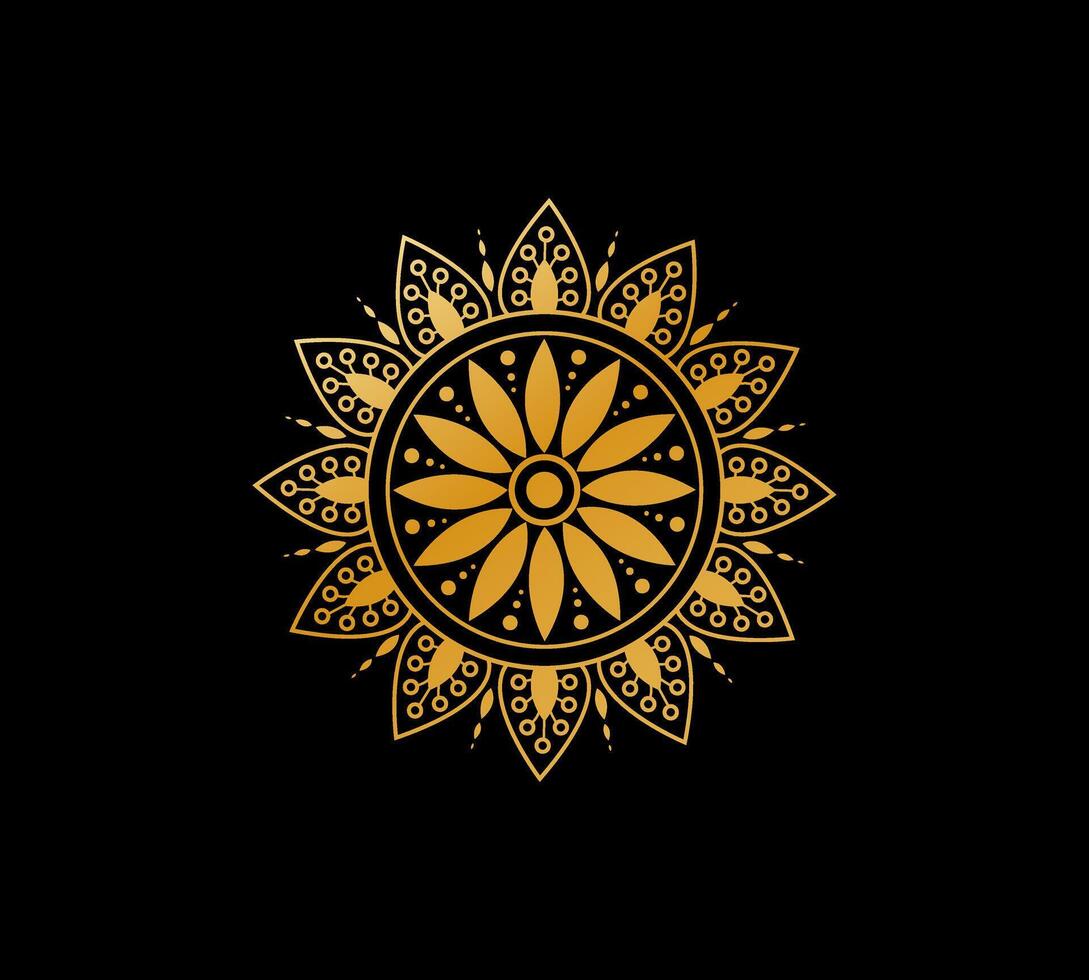Mandala pattern design. Mandala for henna, mehendi, tattoo, Decorative ethnic ornamental elements, Oriental patterns vector