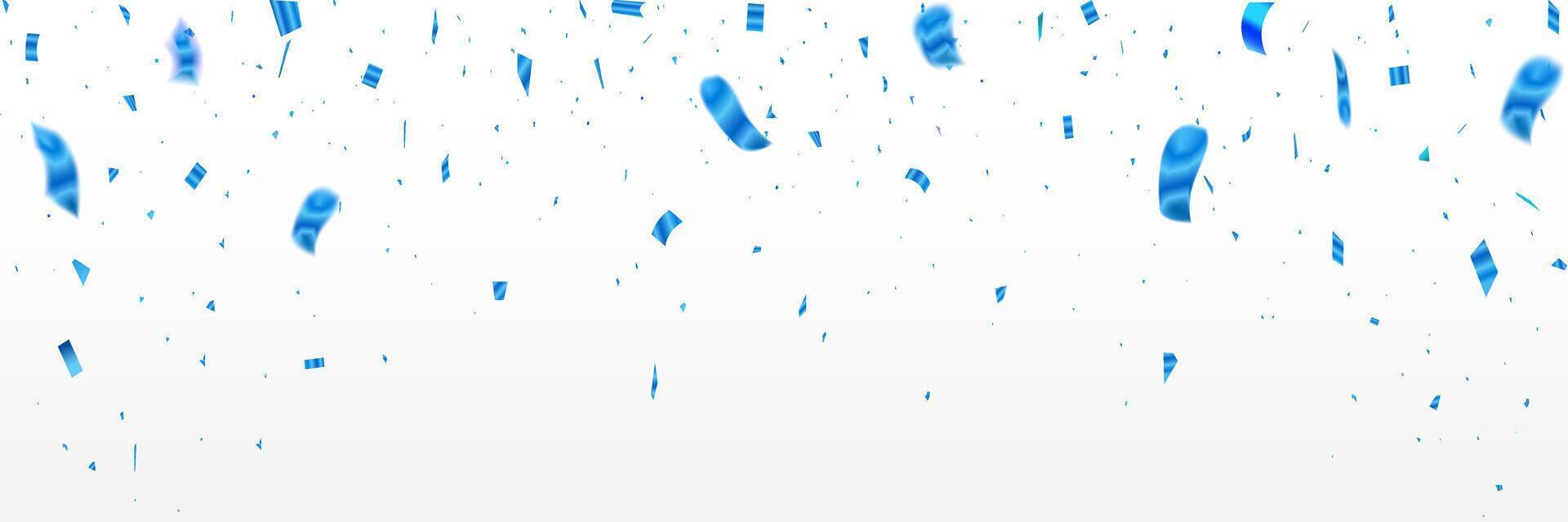 Falling confetti on white background. fun decoration. Can be used for celebration, advertisement, birthday party, Christmas, Holiday, Carnival festivity, vector