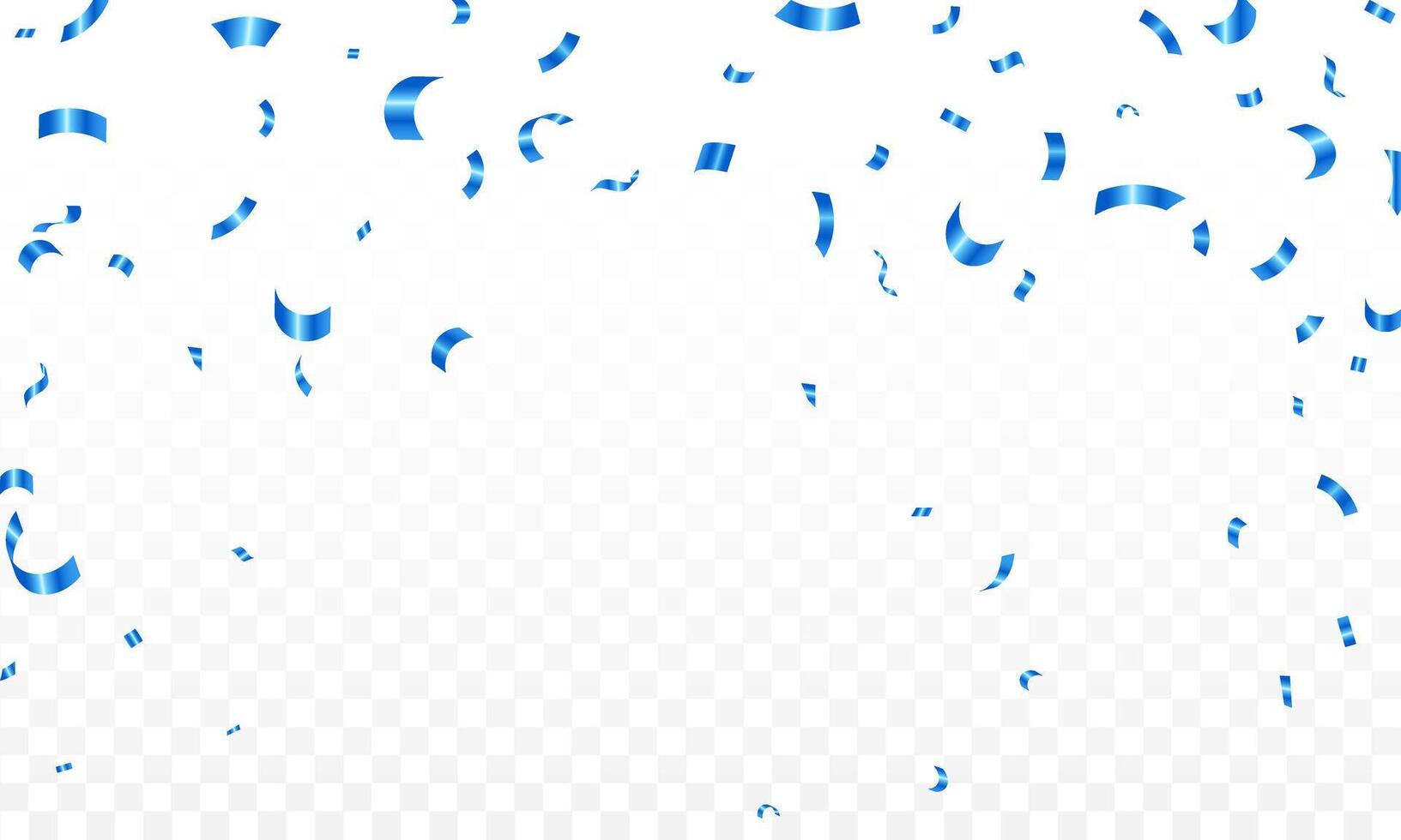 Confetti illustration banner background with luxury ribbons. Falling confetti on white background vector