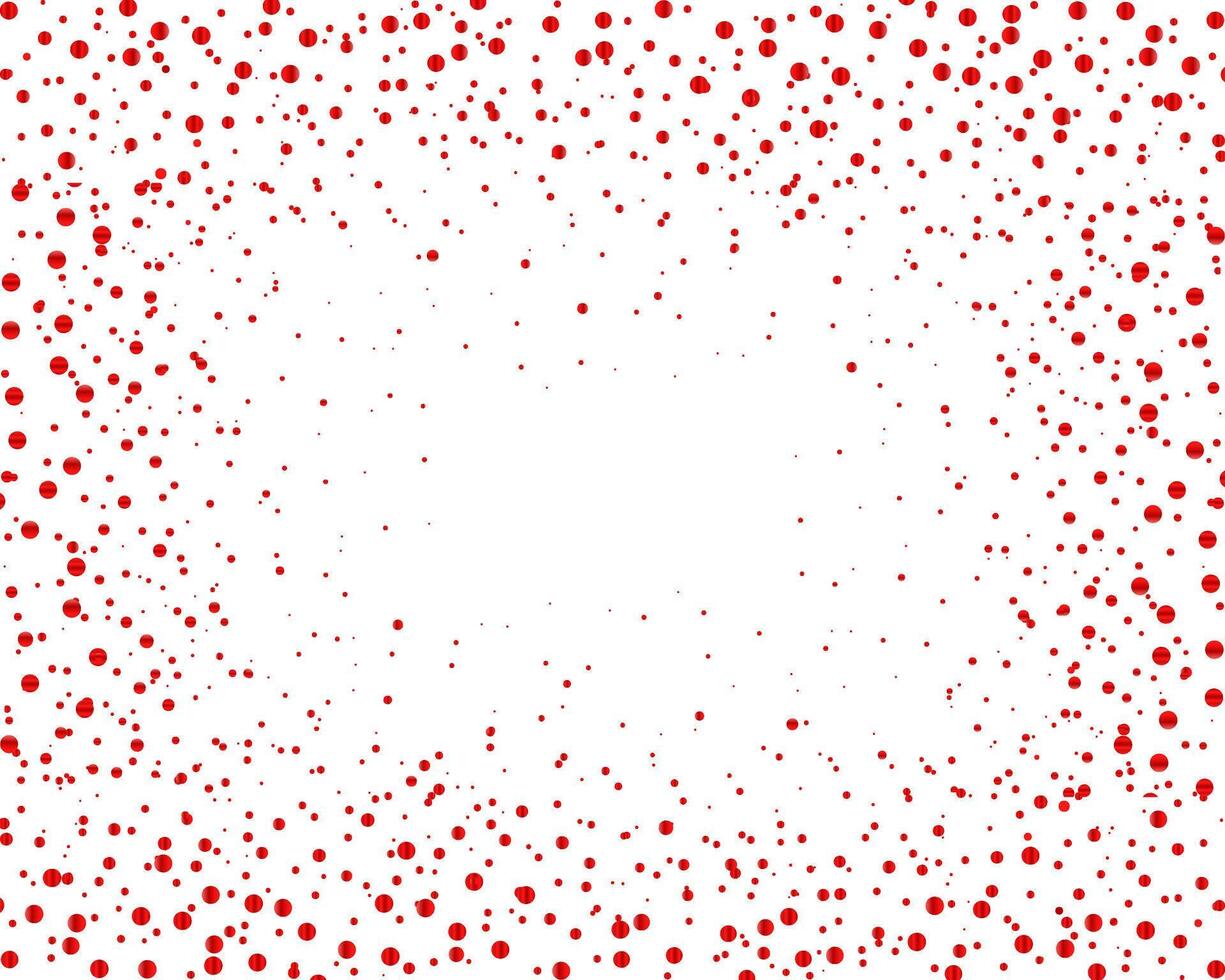 Red confetti luxury sparkling confetti template vector