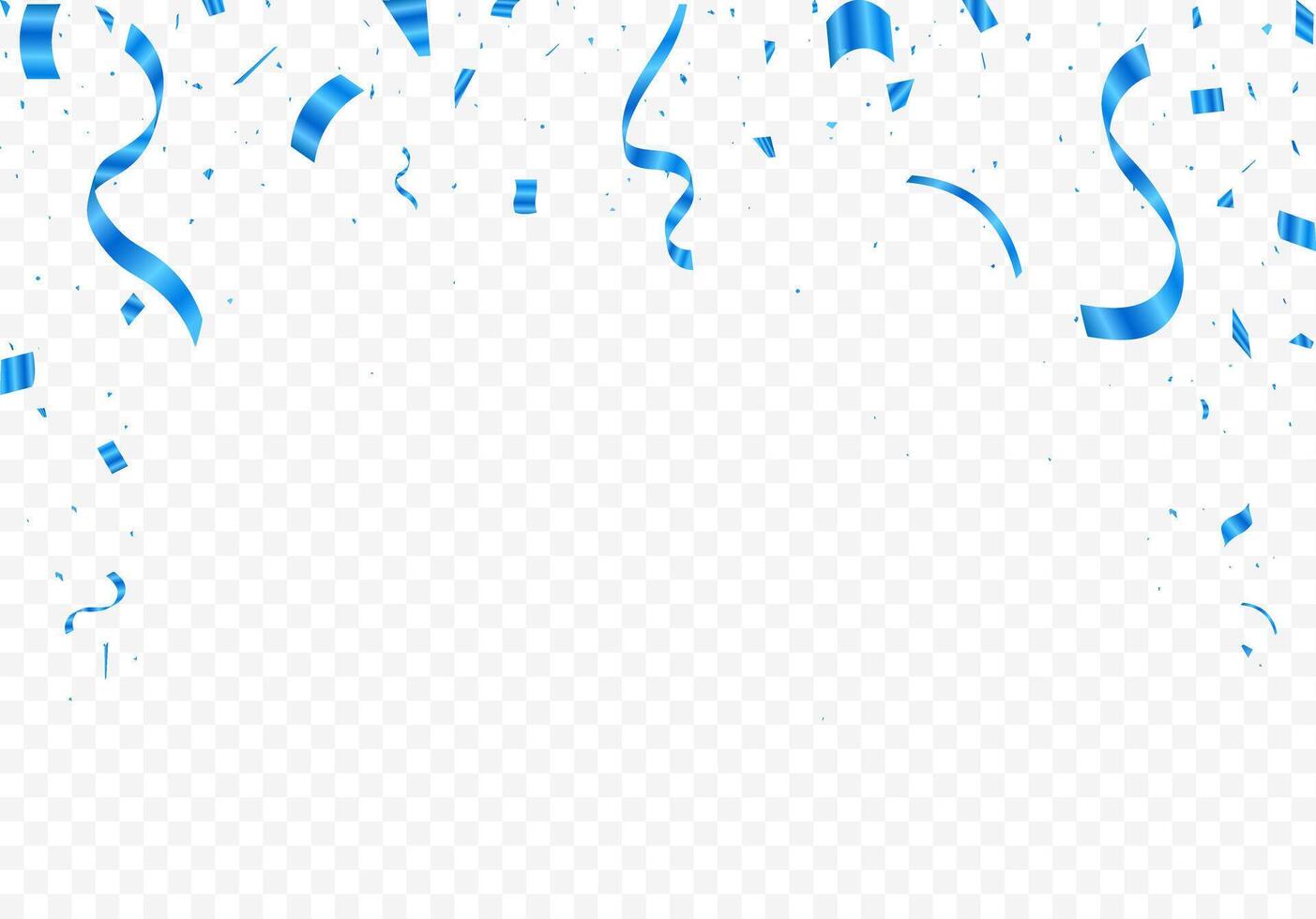 Realistic confetti celebration background template vector