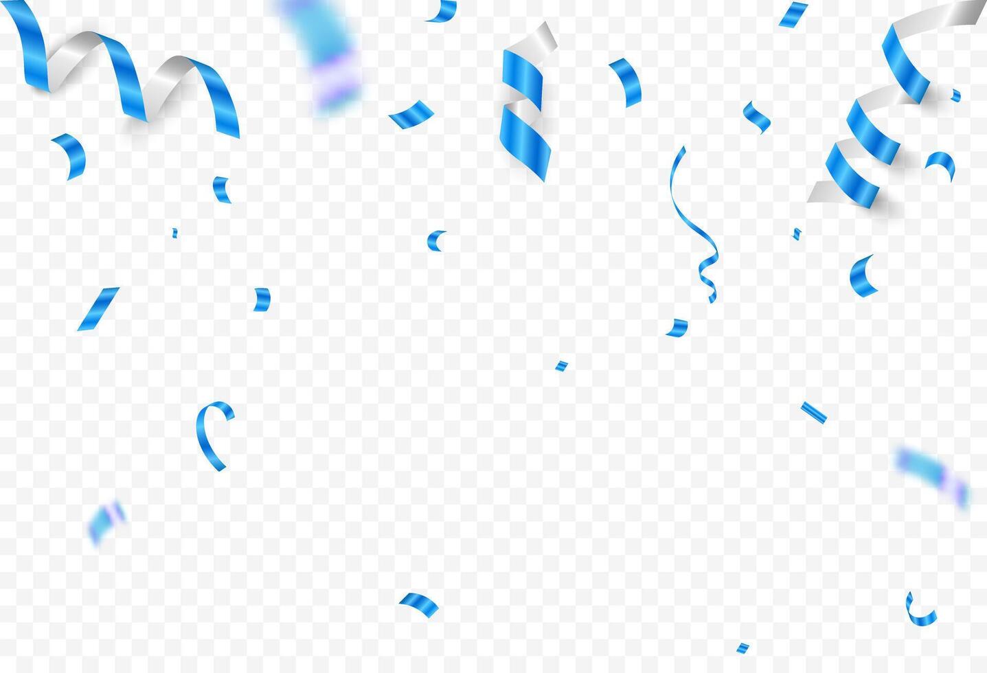 Realistic celebration confetti or blue confetti party background. luxury greeting rich card. Design for various parties vector
