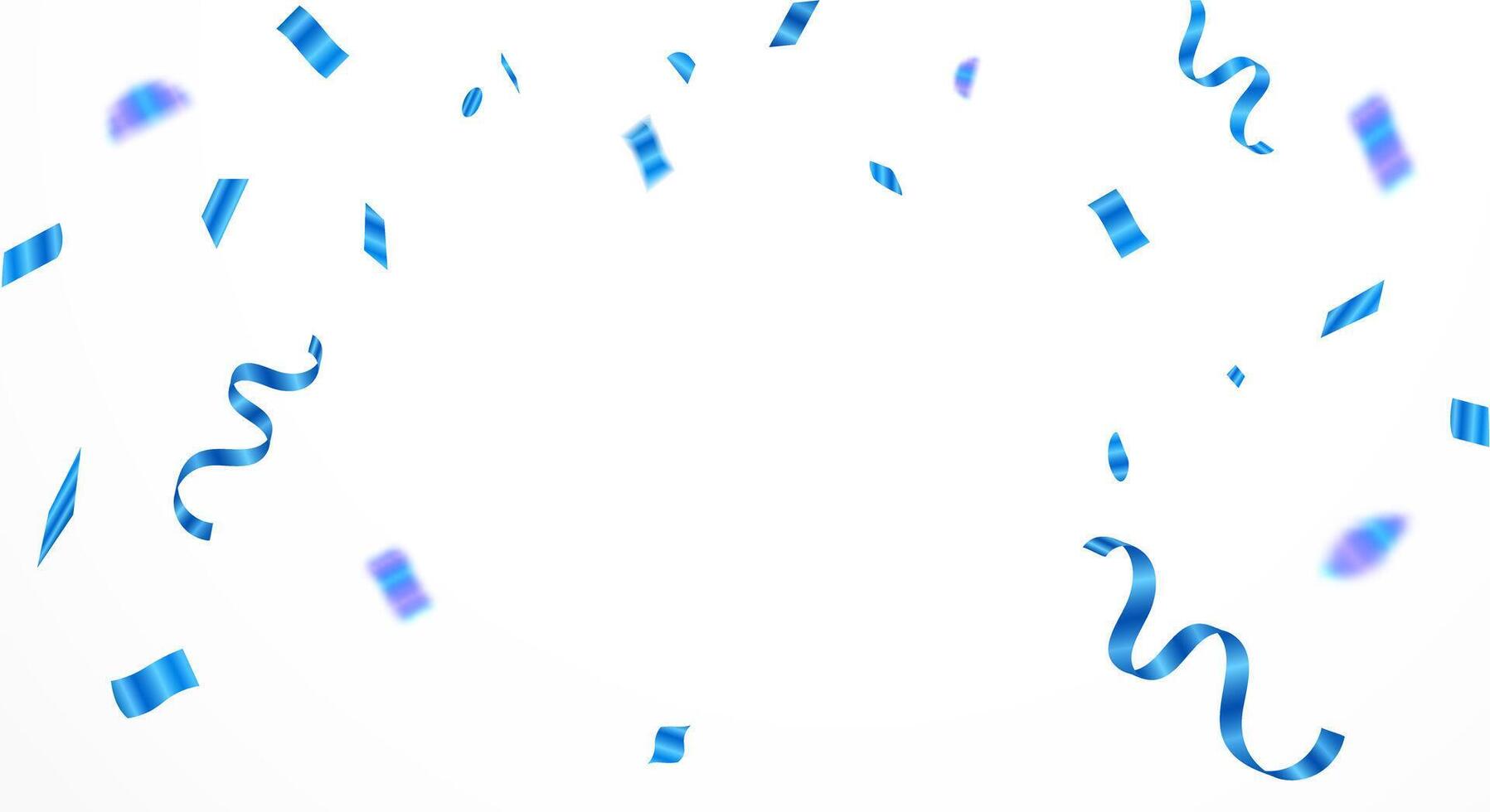 Blue confetti background for celebration party background illustration vector