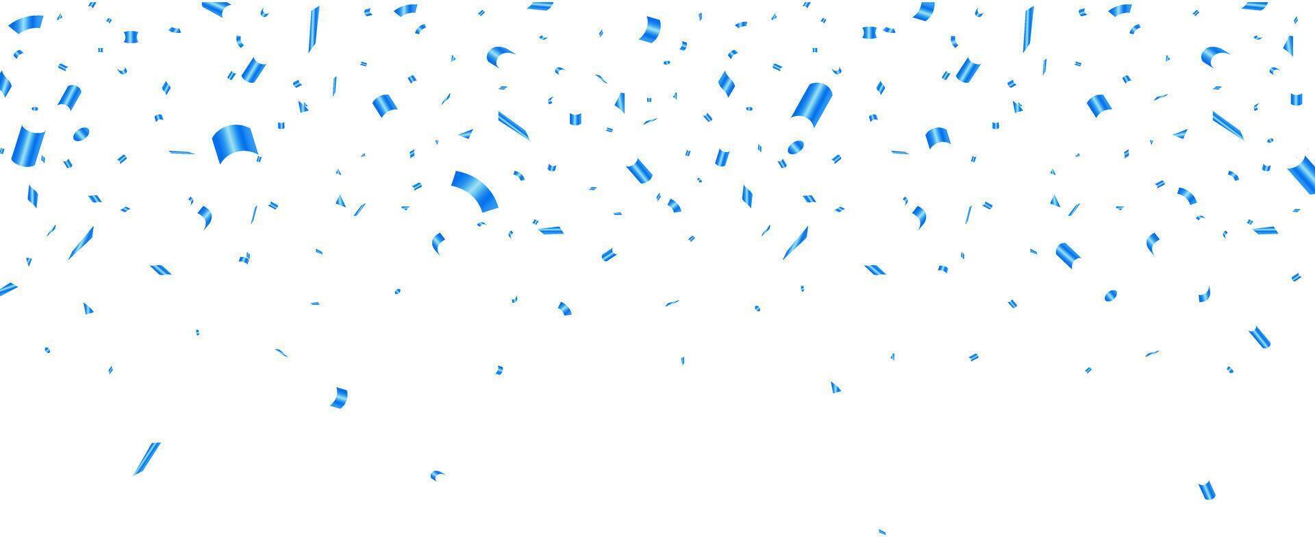 Confetti fall from the sky on white background. Confetti illustration. Holiday, birthday. vector