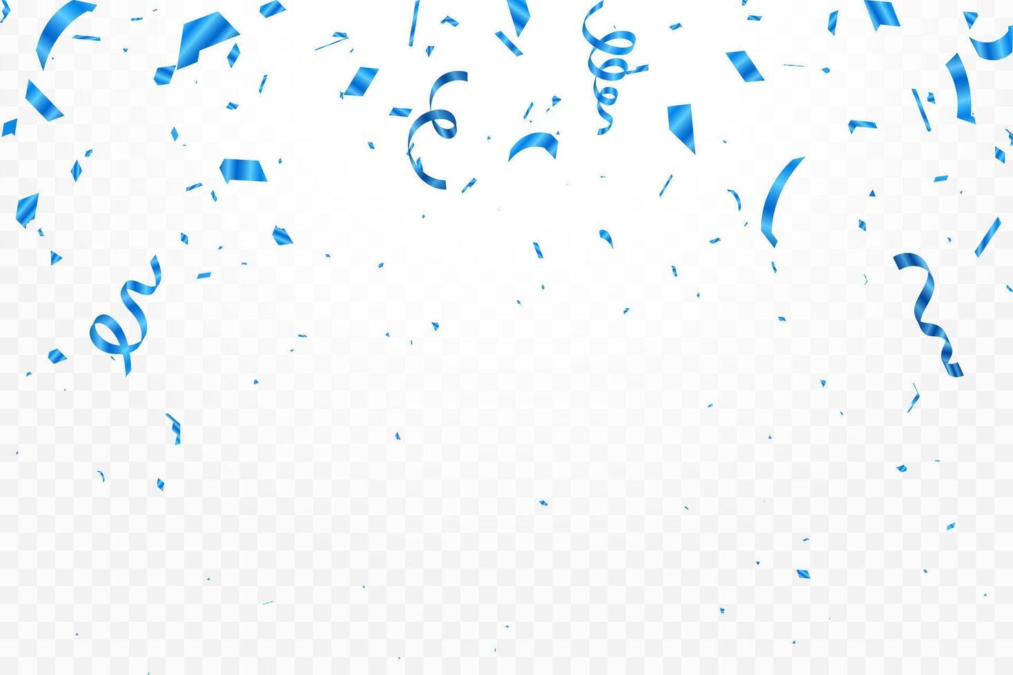 Ribbon and confetti background for celebration party design illustration vector