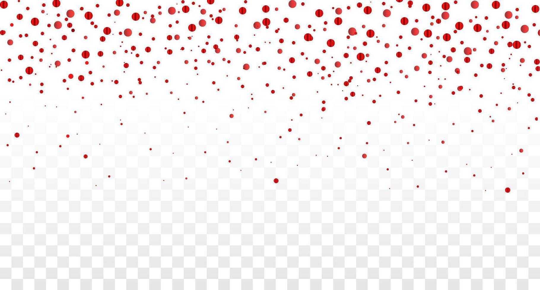 Red Confetti Celebration Background. Shiny ribbons falling on background. Design template for party, celebration and birthday. vector
