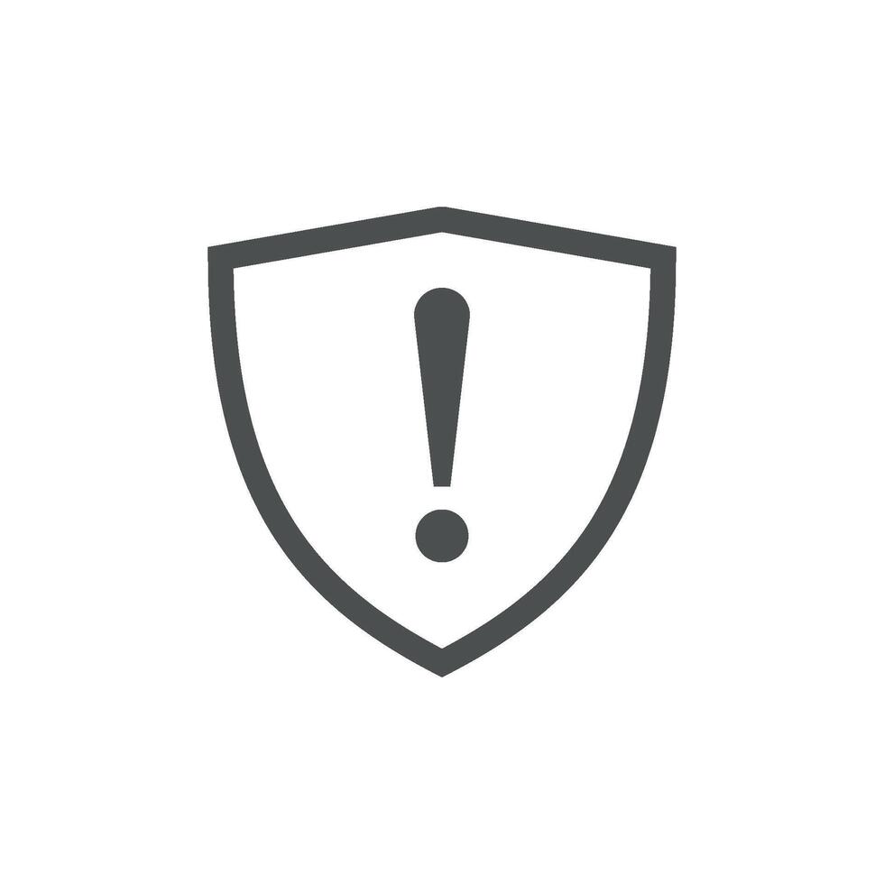 Exclamation Sign Icon Template vector